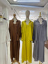Summer Collar Down Oversize Shirt With Long Maxi Dress Sets